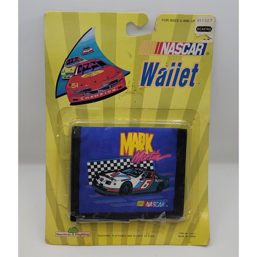 Vintage 1992 Peachtree Playthings Mark Martin NASCAR Wallet NOS READ